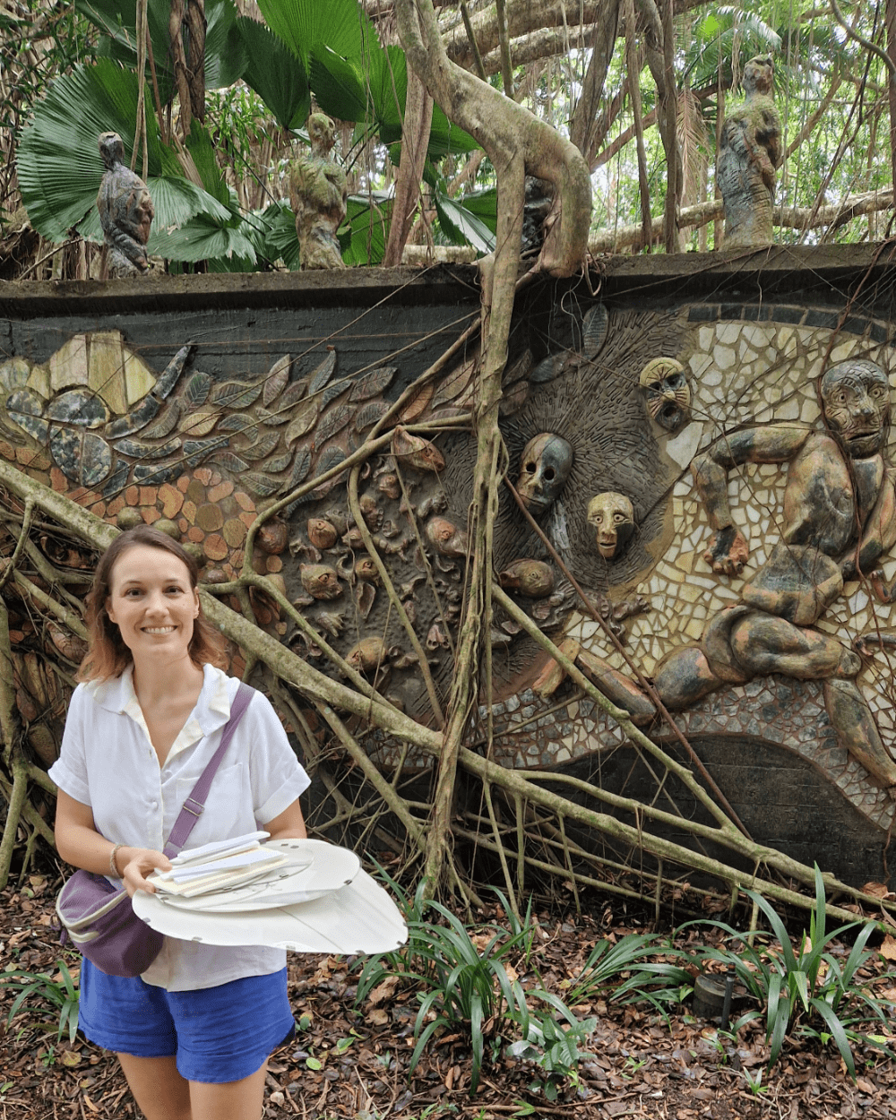 Ludwine Probst dans le Jardin Botanique de Cairns